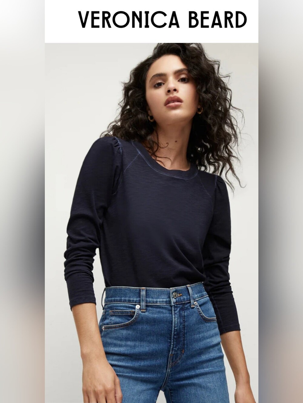 VERONICA BEARD Jeans  Mason Baseball Tee - M (EUC)